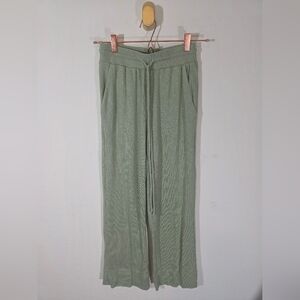 Anthropologie Drawstring Pocket Green Lounge Pants XS
